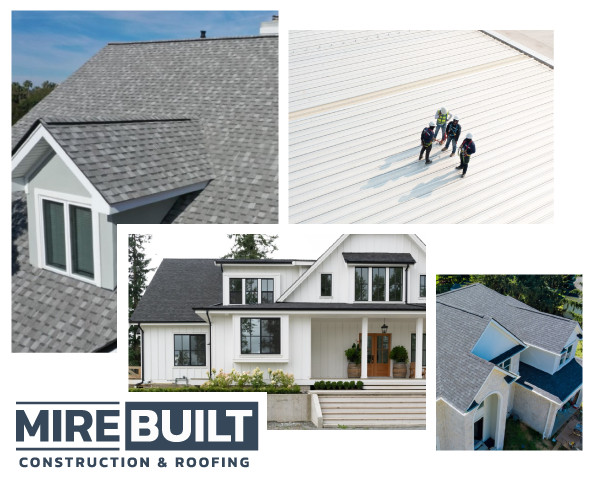 MIRE BUILT roofing and construction collage